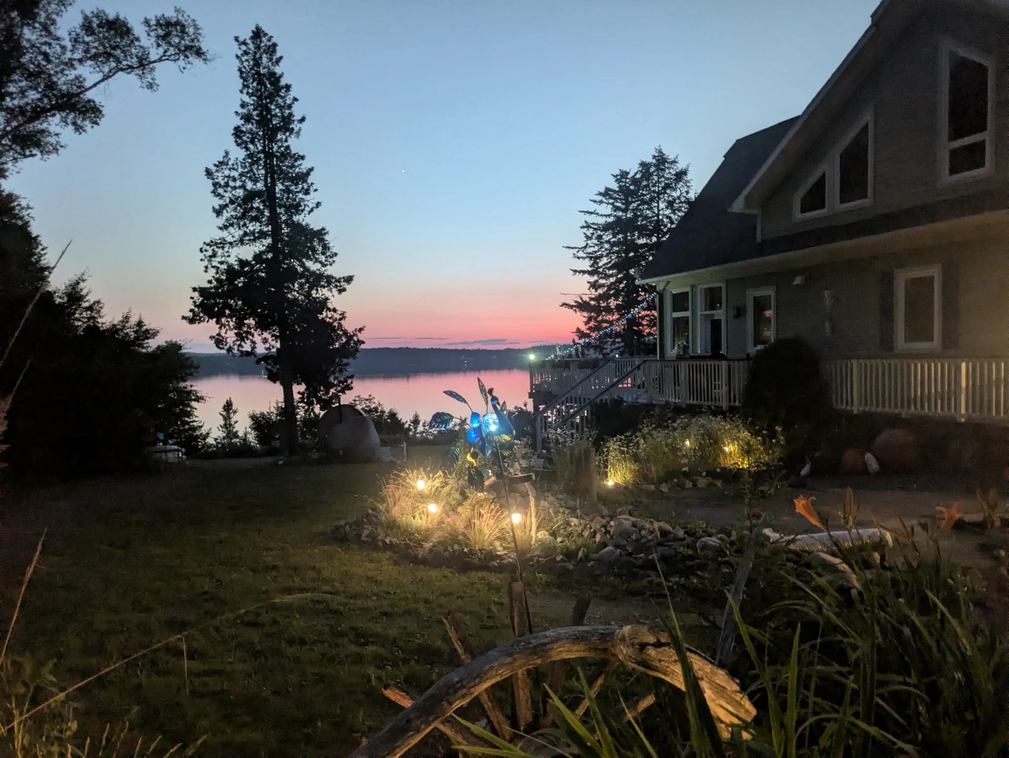 Twilight at 240 Hills Point Road